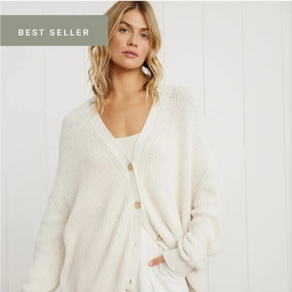 Jenni Kayne organic cotton cocoon cardigan